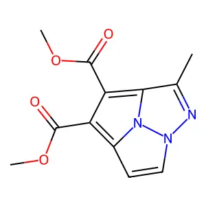 Dimethyl 2-methyl-1,6a,6b-triazacyclopenta(cd)pentalene-3,4-dicarboxylate structure