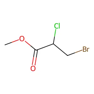 Propanoic acid, 3-bromo-2-chloro, methyl ester structure
