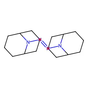 Bis(9-azabicyclo(3.3.1)non-9-yl)diazene structure