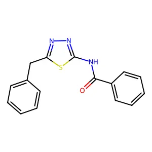 N-(5-benzyl-1,3,4-thiadiazol-2-yl)benzamide structure