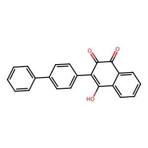 1,4-Naphthalenedione, 2-[1,1'-biphenyl]-4-yl-3-hydroxy- structure