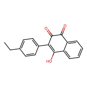 1,4-Naphthalenedione, 2-(4-ethylphenyl)-3-hydroxy- structure