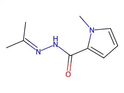 1-Methyl-N'-(propan-2-ylidene)-1H-pyrrole-2-carbohydrazide structure