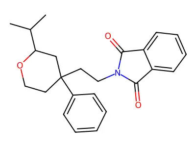 2-[2-(4-Phenyl-2-propan-2-yloxan-4-yl)ethyl]isoindole-1,3-dione structure