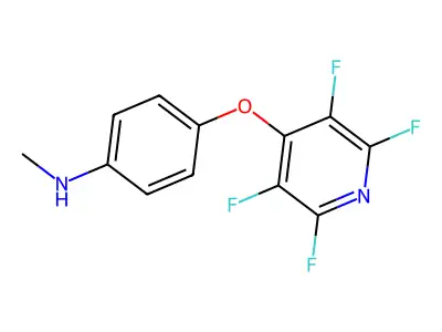 N-methyl-4-(2,3,5,6-tetrafluoropyridin-4-yl)oxyaniline structure