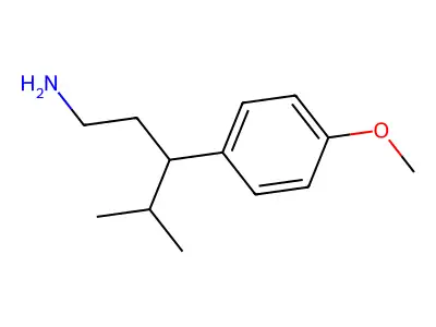 3-(4-Methoxyphenyl)-4-methylpentan-1-amine structure