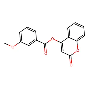 2-oxo-2H-chromen-4-yl 3-methoxybenzoate structure