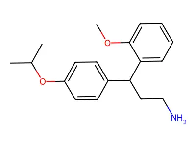 3-(2-Methoxyphenyl)-3-(4-propan-2-yloxyphenyl)propan-1-amine structure