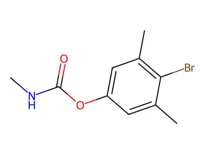 4-Bromo-3,5-dimethylphenyl N-methylcarbamate structure
