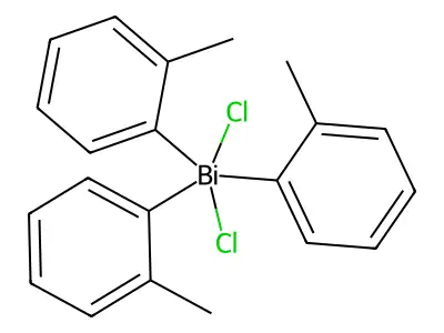 Tri-o-tolylbismuth Dichloride structure