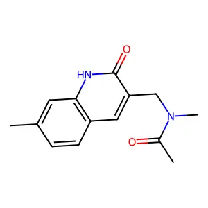 N-methyl-N-[(7-methyl-2-oxo-1H-quinolin-3-yl)methyl]acetamide structure