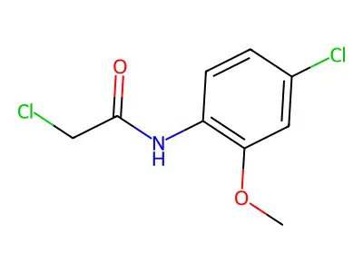 2,4'-Dichloro-2'-methoxyacetanilide structure