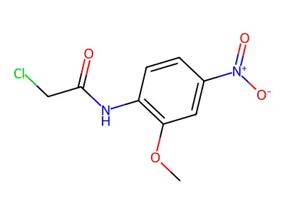 2-chloro-N-(2-methoxy-4-nitrophenyl)acetamide structure