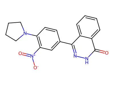 4-[3-Nitro-4-(pyrrolidin-1-yl)phenyl]-1,2-dihydrophthalazin-1-one structure