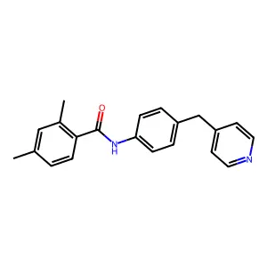 2,4-dimethyl-N-[4-(pyridin-4-ylmethyl)phenyl]benzamide structure