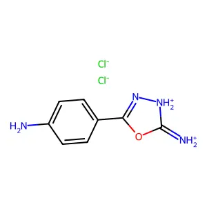 4-(5-Imino-4,5-dihydro-1,3,4-oxadiazol-2-yl)aniline--hydrogen chloride (1/2) structure