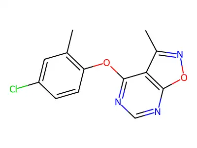4-(4-Chloro-2-methylphenoxy)-3-methyl-[1,2]oxazolo[5,4-d]pyrimidine structure