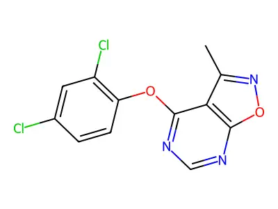 4-(2,4-Dichlorophenoxy)-3-methyl-[1,2]oxazolo[5,4-d]pyrimidine structure