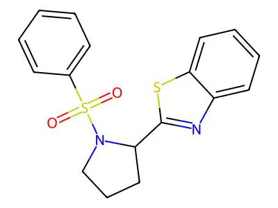 2-[1-(Benzenesulfonyl)pyrrolidin-2-yl]-1,3-benzothiazole structure