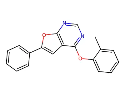 4-(2-Methylphenoxy)-6-phenylfuro[2,3-d]pyrimidine structure