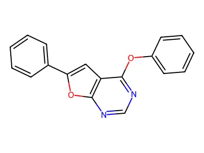 4-Phenoxy-6-phenylfuro[2,3-d]pyrimidine structure