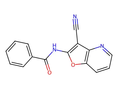 N-{3-cyanofuro[3,2-b]pyridin-2-yl}benzamide structure