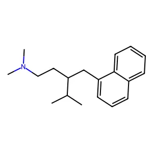 1-Naphthalenebutylamine, N,N-dimethyl-gamma-isopropyl- structure