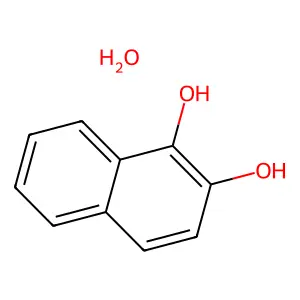 1,2-Naphthalenediol, monohydrate structure