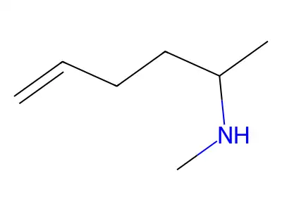 4-Pentenylamine, N,1-dimethyl- structure