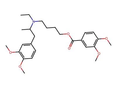 3,4-Dimethoxy-N-ethyl-N-(4-hydroxybutyl)-alpha-methylphenethylamine 3,4-dimethoxybenzoate structure