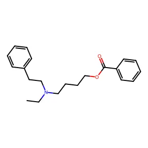 Phenethylamine, N-ethyl-N-(4-hydroxybutyl)-, benzoate (ester) structure