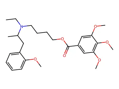 N-Ethyl-N-(4-hydroxybutyl)-2-methoxy-alpha-methylphenethylamine 3,4,5-trimethoxybenzoate structure