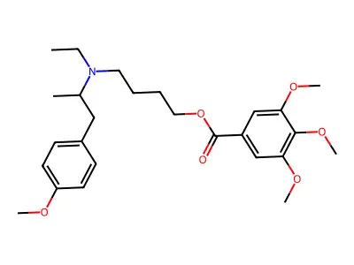 N-Ethyl-N-(4-hydroxybutyl)-4-methoxy-alpha-methylphenethylamine 3,4,5-trimethoxybenzoate structure