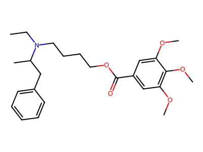 N-Ethyl-N-(4-hydroxybutyl)-alpha-methylphenethylamine 3,4,5-trimethoxybenzoate structure