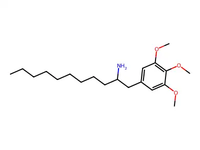 1-(3,4,5-Trimethoxybenzyl)decylamine structure