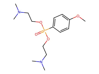 Phosphonic acid, p-methoxyphenyl-, bis(2-(dimethylamino)ethyl) ester structure