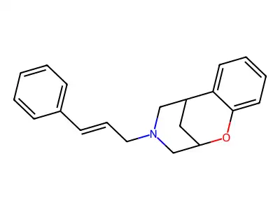 11-(3-Phenylprop-2-enyl)-8-oxa-11-azatricyclo[7.3.1.02,7]trideca-2,4,6-triene structure