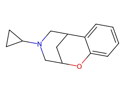 2,6-Methano-4H-1,4-benzoxazocine, 3,4,5,6-tetrahydro-4-cyclopropyl- structure