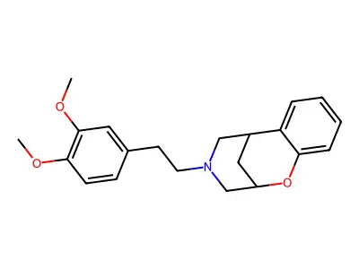 2,6-Methano-4H-1,4-benzoxazocine, 3,4,5,6-tetrahydro-4-(3,4-dimethoxyphenethyl)- structure