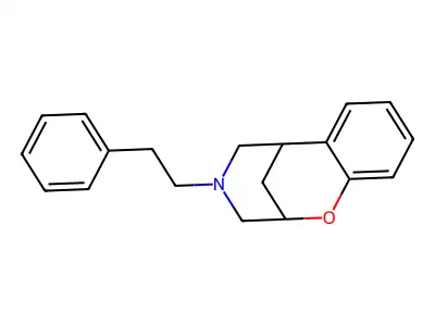 2,6-Methano-4H-1,4-benzoxazocine, 3,4,5,6-tetrahydro-4-phenethyl- structure