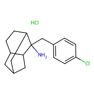 2,5-Methanoindan-4-amine, hexahydro-4-(p-chlorobenzyl)-, hydrochloride structure