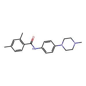 2,4-dimethyl-N-[4-(4-methylpiperazin-1-yl)phenyl]benzamide structure