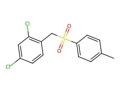 2,4-Dichlorobenzyl 4-methylphenyl sulfone structure