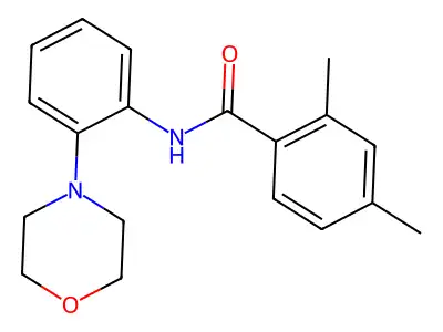 2,4-dimethyl-N-(2-morpholin-4-ylphenyl)benzamide structure