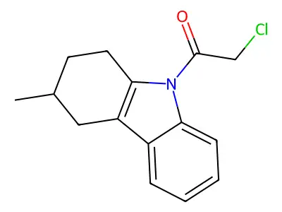 2-Chloro-1-(3-methyl-1,2,3,4-tetrahydro-carbazol-9-yl)-ethanone structure