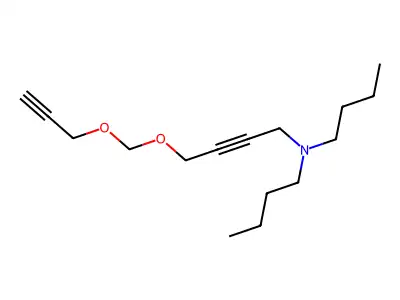 Dibutyl[4-(prop-2-ynyloxymethoxy)but-2-ynyl]amine structure