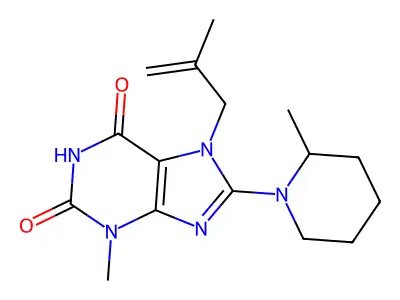 3-methyl-7-(2-methylallyl)-8-(2-methylpiperidin-1-yl)-1H-purine-2,6(3H,7H)-dione structure