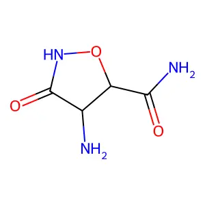 5-异噁唑烷甲酰胺，4-氨基-3-氧代-(9CI) structure