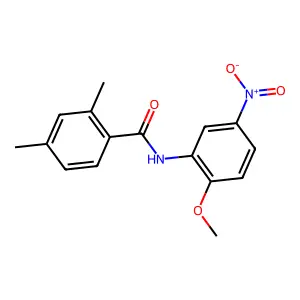 N-(2-methoxy-5-nitrophenyl)-2,4-dimethylbenzamide structure