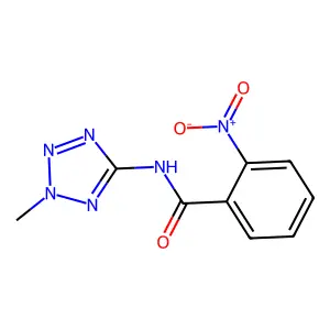 N-(2-Methyl-2H-tetrazol-5-yl)-2-nitrobenzamide structure